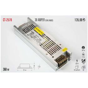Cata CT-2578 33 Amper Şerit Led Trafosu