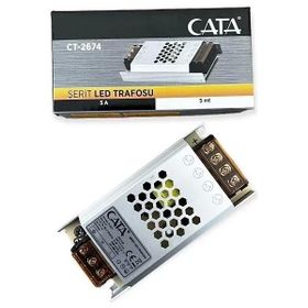Cata CT-2674 60W 5 Amper Süper Slim Fransız Şerit Led Trafosu