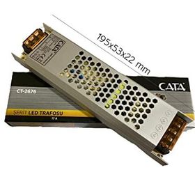 Cata CT-2676 200W 17 Amper Süper Slim Fransız Şerit Led Trafosu