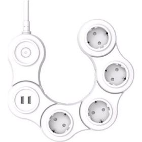 Cata CT-3001 Kobra Akım Korumalı 2'li USB Giriş 4'lü Grup Priz