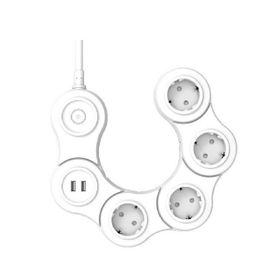 Cata CT-3001 Kobra Akım Korumalı 2'li USB Giriş 4'lü Grup Priz