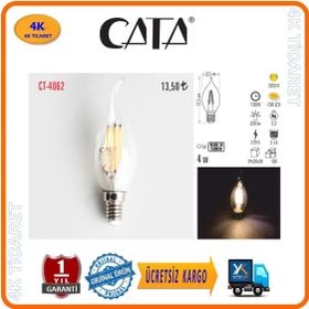 Cata CT-4062 4 Watt Buji Led Flament E-14 Duy Ampul