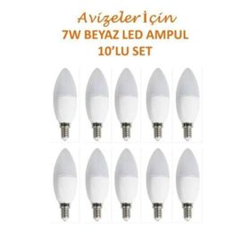 Cata CT 4079 10 Adet Günışığı 3200k 7W Buji Led Ampul