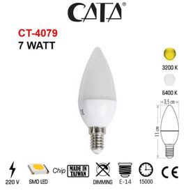Cata CT-4079 7 Watt E14 İnce Duylu Led Buji Ampul