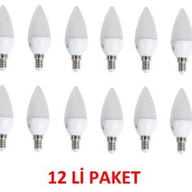 Cata CT-4079 7 Watt Led Buji E14 Duylu Beyaz 12'li Ampul