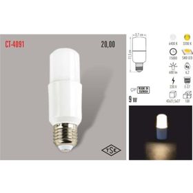 Cata CT-4091 Gün Işığı 5'li 8W Led Ampul