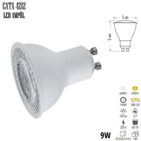 Cata CT-4212 GU10 Günışığı 9W Led Ampul