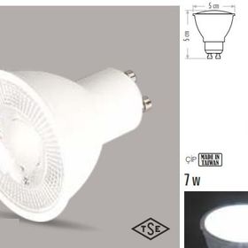 Cata CT-4215 7W/3200K GU10 Led Ampül (Günışığı)
