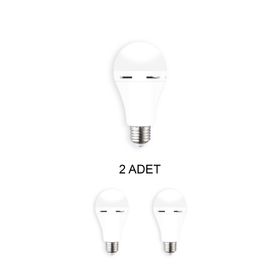 Cata CT-4229 Beyaz 9W 2 Adet Şarjlı Led Ampul