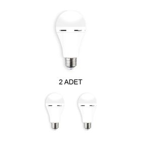 Cata CT-4229 Beyaz 9W 2 Adet Şarjlı Led Ampul