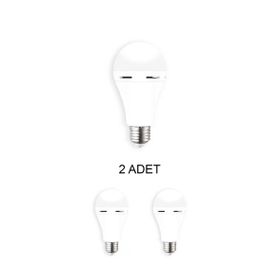 Cata CT-4229 Beyaz 9W 2 Adet Şarjlı Led Ampul