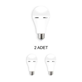 Cata CT-4229 Beyaz 9W 2 Adet Şarjlı Led Ampul