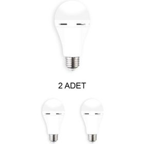 Cata CT-4229 Beyaz 9W 2 Adet Şarjlı Led Ampul