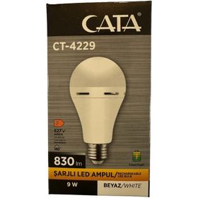 Cata CT-4229 E27 Duylu Beyaz Işık 9W Şarjlı Led Ampul