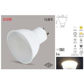 Cata CT-4240G 5 W 3200 K GU-10 Gün Işığı Led Ampul