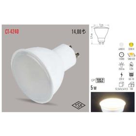 Cata CT-4240G 5 W 3200 K GU-10 Gün Işığı Led Ampul