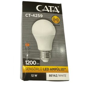 Cata CT-4259 12 W Sensörlü 2 Adet Beyaz Işık Led Ampul