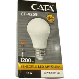 Cata CT-4259 12 W Sensörlü 2 Adet Beyaz Işık Led Ampul
