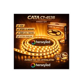 Cata CT-4538 A 5 mt 240 Ledli Ultra Parlak Şerit Led