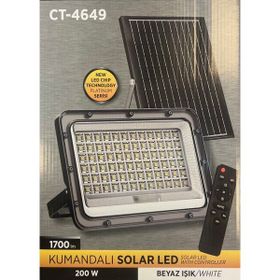 Cata CT-4649 200W 6400K Beyaz Kumandalı Solar Led Projektör