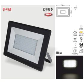Cata CT-4662 150W Beyaz Led Projektör