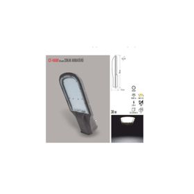 Cata CT-4680 30W 6400K Beyaz Sokak Aydınlatma Armatürü