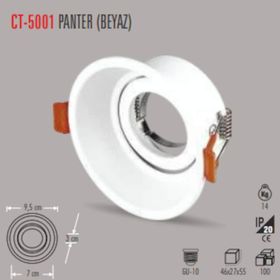 Cata CT-5001 Panter Yuvarlakbeyaz Kasa Spot