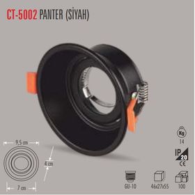Cata CT-5002 Panter Yuvarlak siyah Kasa Spot