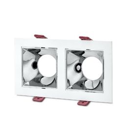 Cata Ct - 5076 Jaguar Beyaz Kasa Platin Kare Spot Armatür
