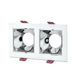 Cata Ct - 5076 Jaguar Beyaz Kasa Platin Kare Spot Armatür