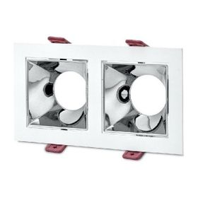 Cata Ct - 5076 Jaguar Beyaz Kasa Platin Kare Spot Armatür
