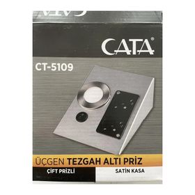Cata CT-5109 2W 6500K Beyaz Çift Prizli Tezgah Altı Armatür