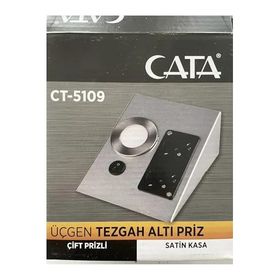 Cata CT-5109 2W 6500K Beyaz Çift Prizli Tezgah Altı Armatür