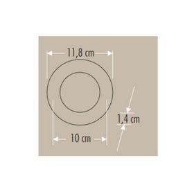 Cata CT-5125 6400K Beyaz 6W Siyah Kasa Yuvarlak Slim Led Panel