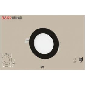 Cata CT-5125 6W 6500K Beyaz Slim Led Panel Armatür