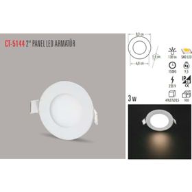 Cata CT-5144 3W 6500K Armatür 12 Adet Beyaz LED Panel
