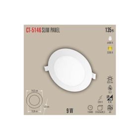 Cata CT-5146 G 9W 3000K Alüminyum Kasa Gün Işığı Sıva Altı Led Panel Spot