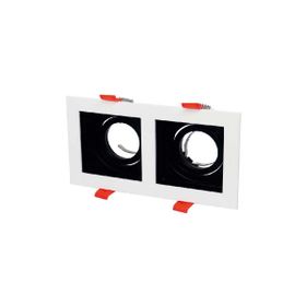 Cata CT-5227 Pars Kare 2'li Beyaz Siyah Spot Kasası