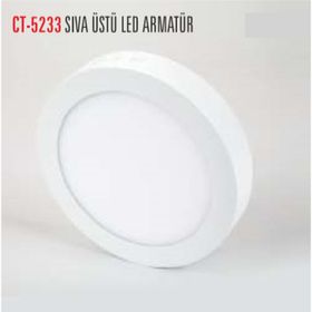 Cata CT-523 Beyaz Işık 18W Yuvarlak Sıva Üstü Led Panel Armatür