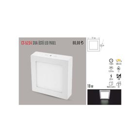 Cata CT-5234 18W Sıva Üstü 3200K Gün Işığı Led Panel