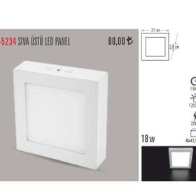 Cata CT-5234 18W Sıva Üstü 6400K Beyaz Led Panel