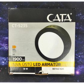 Cata CT-5235 6400K Beyaz 18W Siyah Kasa Sıva Üstü Led Panel