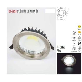 Cata CT-5253 25 Watt Zümrüt Cob Led Armatür