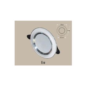 Cata CT-5257 6400K Beyaz 6W Beyaz-Krom Zebra Led Spot Armatür