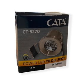 Cata CT-5270 Beyaz Işık 1W Ledli Yıldız Spot