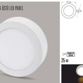 Cata CT-5271 25W Sıva Üstü 3200K Gün Işığı Led Panel