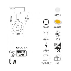 Cata CT-5314 6 Watt Eris Ledli Ray Armatür