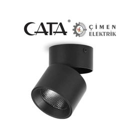 Cata Ct-5332 4000k Ilık Beyaz 20w Sıyah Sıva Ustu Gocek Led Ray Spot