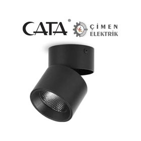 Cata Ct-5332 4000k Ilık Beyaz 20w Sıyah Sıva Ustu Gocek Led Ray Spot