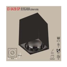 Cata CT-5420B Bergama Siyah Platin Dekoratif Armatürü